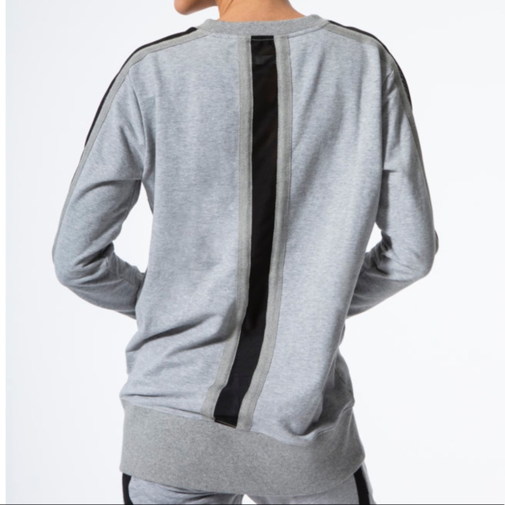 🆕 Blanc Noir gray mesh sweatshirt